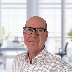 a man in shirt in an office