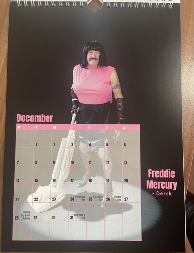 Resident Derek dressed up as Freddie Mercury 