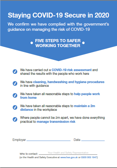 Covid 19 guidance