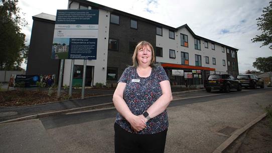 Housing 21'S Susan Blaylock Outside Newton House, Penrith, Built On The Site Of The Maternity Hospital Where She Was Born