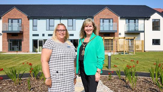 Housing 21 And Local Council Representatives At Filey Fields Court