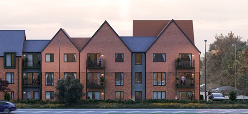 CGI exterior of Dawley Road, Telford