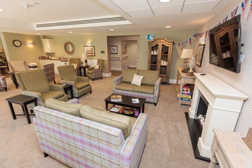 Communal lounge at Bowland View