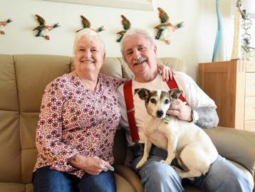 Rowan Croft Residents With Pet Dog
