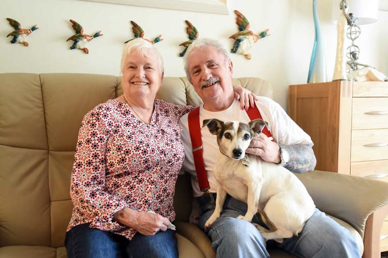 Rowan Croft Residents With Pet Dog
