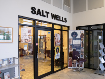 A photo outside of the salon at Lime Gardens