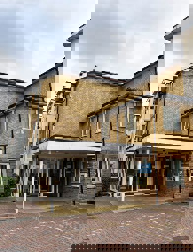 Front entrance from the car park