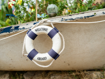 A decorative boat
