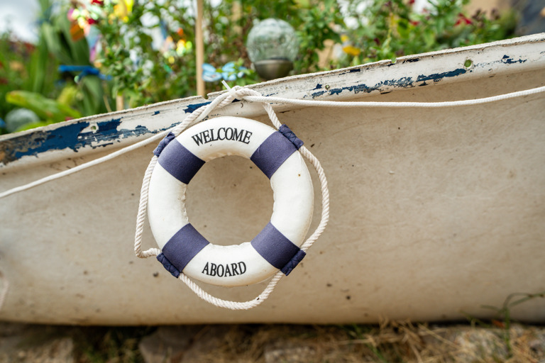 A decorative boat