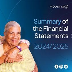 Two hindu ladies smiling on the front cover of a financial statement document