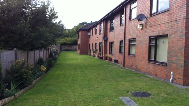 Chindit Court 2 Rear Garden White Sky