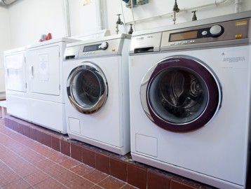 Communal laundry room