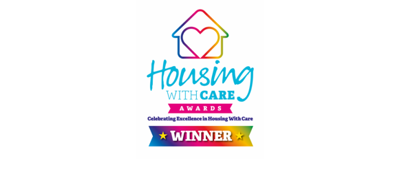 Logo for the 2024 Housing with Care awards