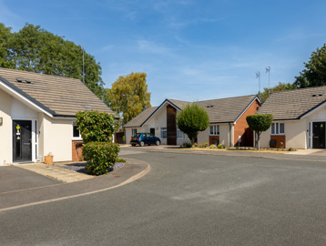 Side entrance of Mayfield Bungalows 