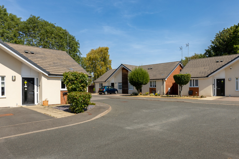Side entrance of Mayfield Bungalows 