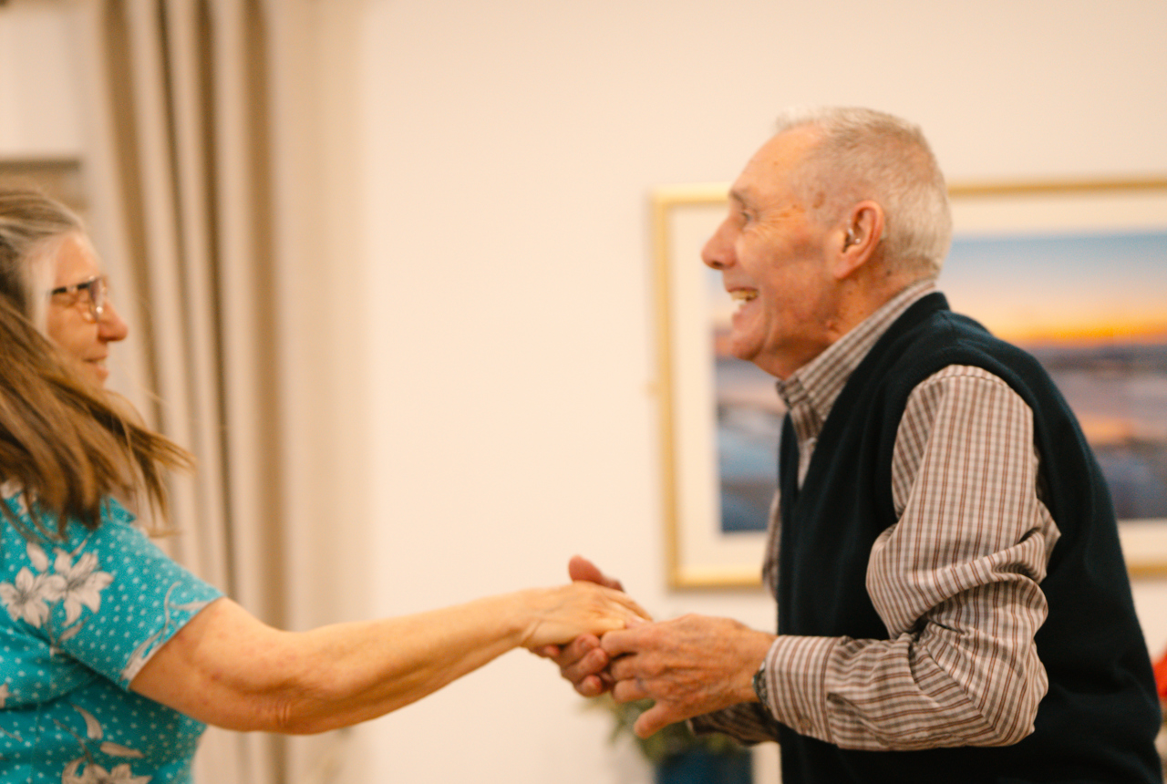 Janet and Brian dancing