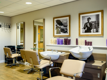 Salon for residents and guests to use