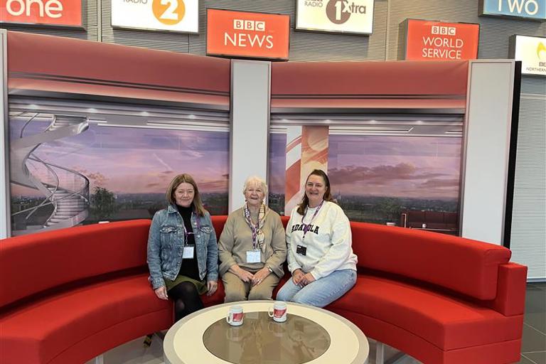 Local team and resident attend BBC studios for interview
