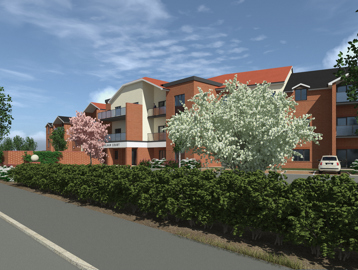 CGI of Stalham Extra Care scheme
