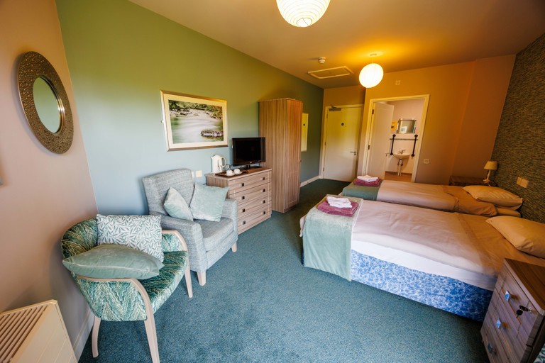Fully furnished twin bedroom at Green Lane View