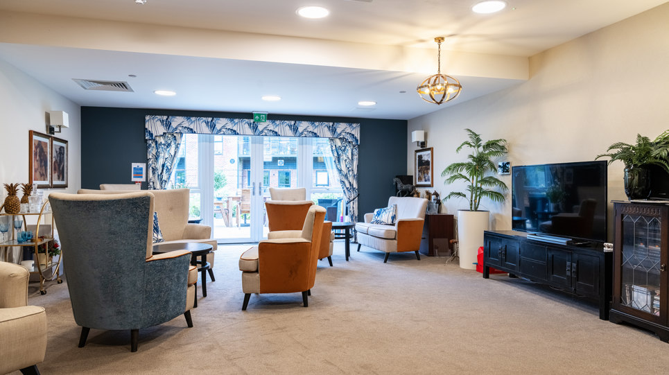 The communal lounge at Monaveen