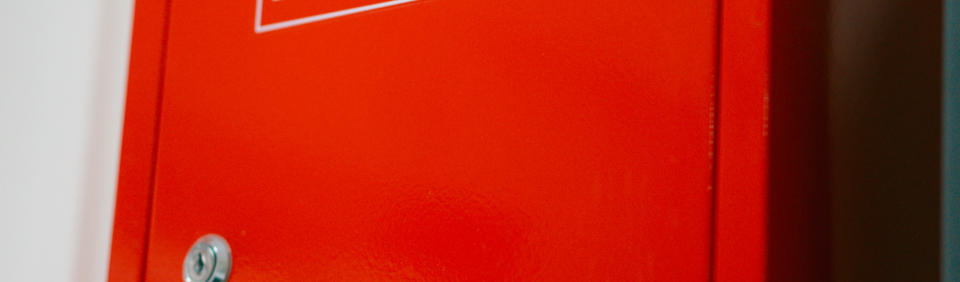 a fire safety documents red box 