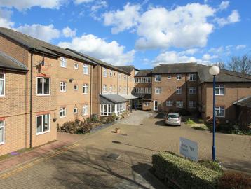 Side view of the car park outside of Anne Figg Court