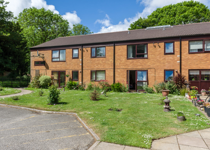 Miller Court External: Shot of the flats and garden spaces