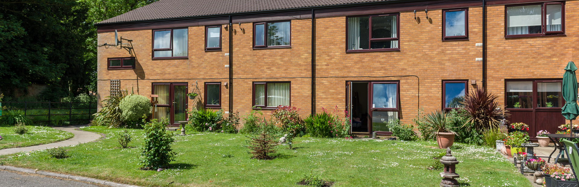 Miller Court External: Shot of the flats and garden spaces