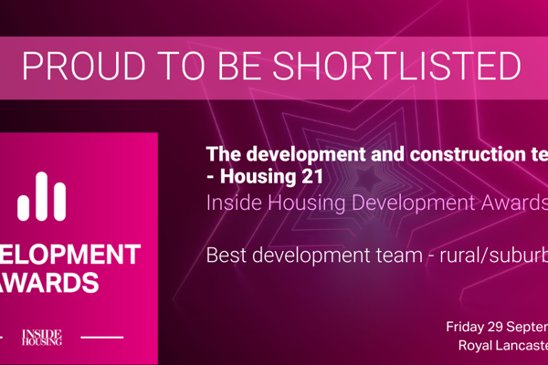 Digital advertising image for the Inside Housing Development Awards 2023