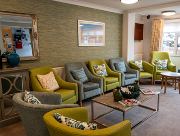 Recently decorated communal lounge 