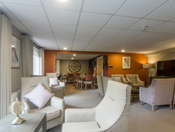 Miller Court Internal: Communal lounge with armchairs