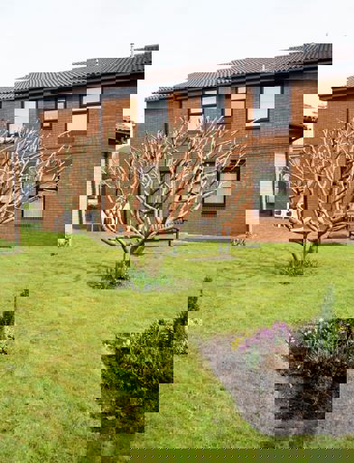 Small section of the garden area outside the back of the scheme