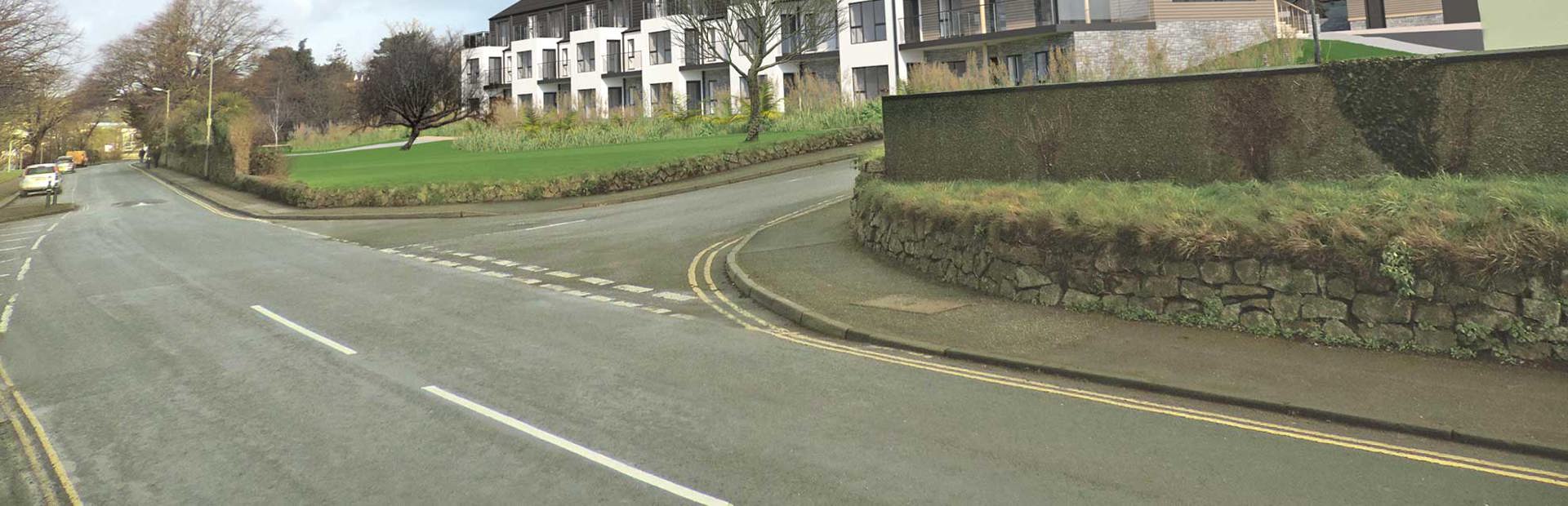 CGI artists impression of the exterior of Lowarth Morbies
