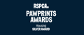 A logo for the RSPCA Pawprints Silver Housing Award