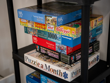 A selection of games, puzzles and jigsaws