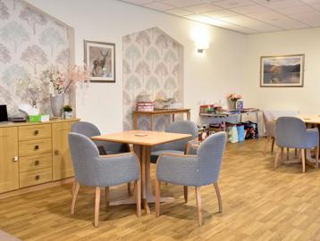 Dining tables and chairs at Alan Hilton Court