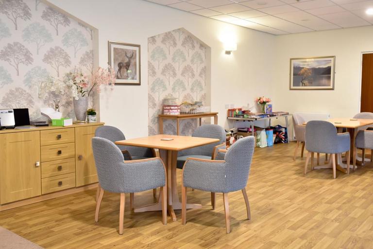 Dining tables and chairs at Alan Hilton Court