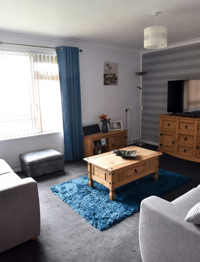 Kipling Court Apartment Living Room 