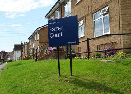 Farren Court Entrance Sign