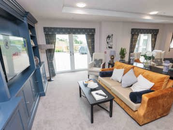 Communal lounge at Castlestead View