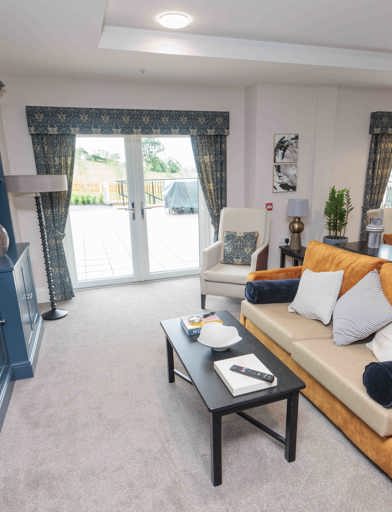 Communal lounge at Castlestead View 