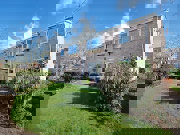 Communal garden area outside Bernard Hackett Court