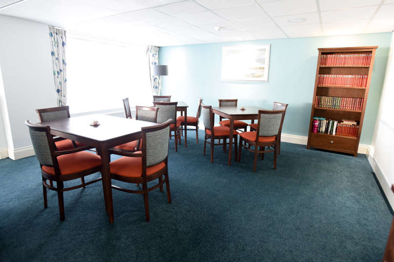 Robert Allan Court Communal Area With Bookcase