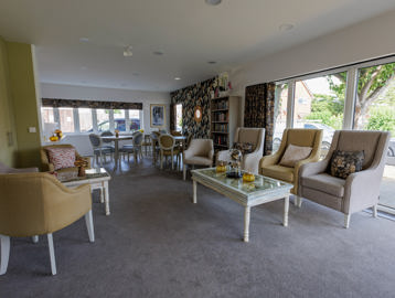 Communal area with chairs and tables
