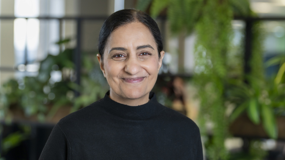 a smiling woman