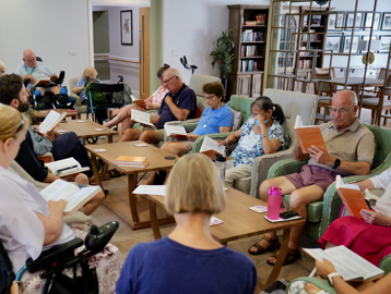 Residents In Lounge at Lea Springs
