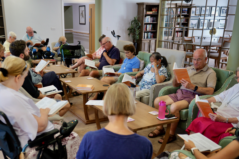 Residents In Lounge at Lea Springs