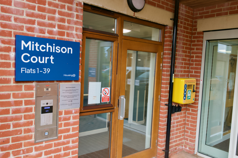 Mitchison Court Door and Sign