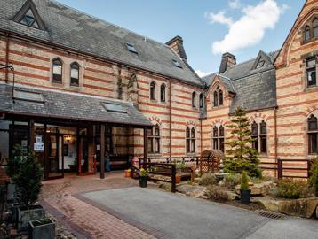 The entrance to St Dominic's Court, a beautiful courtyard